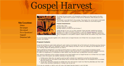 Desktop Screenshot of gospelharvest.org