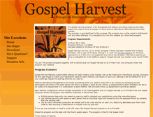 Tablet Screenshot of gospelharvest.org